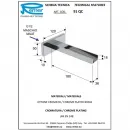 Душевой комплект 200 мм Remer Qubika Cascata QTC937S03