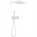 Душевой комплект Abber Daheim AF8218W 250 мм, со смесителем, белый матовый