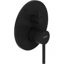 Душевой комплект Damixa Scandinavian Pure 936520300 250 мм, со смесителем, черный матовый