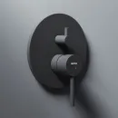 Душевой комплект Damixa Scandinavian Pure 936520300 250 мм, со смесителем, черный матовый