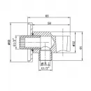 Душевой комплект Vincea Inspire VSFW-3I21MT2GM 300 мм, с термостатом, вороненая сталь