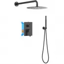 Душевой комплект Aquatek Оберон AQ1272MB 250 см, со смесителем, черный матовый