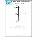 Потолочный кронштейн 400 мм Remer 347N40DO