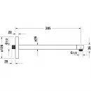 Кронштейн для душа 385 мм Duravit UV0670020000