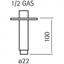 Кронштейн для верхнего душа 100 мм Cisal Xion DS013550D1
