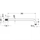 Кронштейн для душа 352 мм Duravit UV0670017000