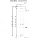 Потолочный кронштейн 500 мм Remer 347N50