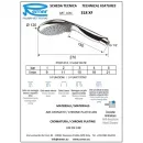 Душевая лейка 120 мм Remer 318XF
