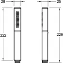 Ручной душ Jacob Delafon Shift Ellipse E45892-BN