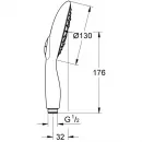 Ручной душ 130 мм Grohe Power&Soul 27672AL0