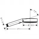 Душевая лейка Hansgrohe Pulsify Select 105 3jet Relaxation 24110700