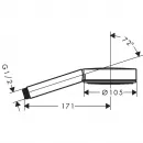 Душевая лейка Hansgrohe Pulsify 105 1jet 24120670