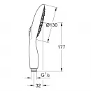 Душевая лейка 130 мм Grohe Power&Soul 27673LS0