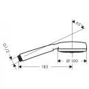 Ручной душ Hansgrohe Crometta 100 1jet 26825400