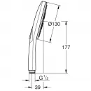 Ручной душ 130 мм Grohe Rainshower SmartActive 26544LS0
