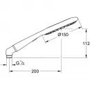 Душевая система 280x170 мм Hansgrohe Croma E Showerpipe 27630000
