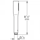 Душевая лейка Grohe Euphoria Cosmopolitan 22126KF0 1 режим, черный матовый