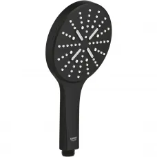 Душевая лейка Grohe Rainshower SmartActive 22127KF0 130 мм, 3 режима, черный матовый