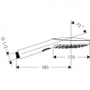Душевая лейка Hansgrohe Raindance Select E 120 3jet 26520140