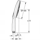 Ручной душ 130 мм Grohe Rainshower SmartActive 26574BE0
