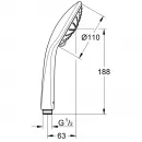 Ручной душ 110 мм Grohe Euphoria 27239001