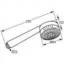 Душевая лейка Kludi Zenta 3S 6080005-00