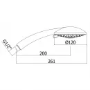Душевая лейка 120 мм Paffoni Prestige ZDOC076CR
