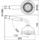 Душевая лейка 105 мм Migliore Ricambi ML.RIC-33.111.DO