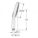 Ручной душ 130 мм Grohe Rainshower SmartActive 26574DC0