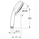 Душевая лейка 100 мм Grohe New Tempesta Cosmopolitan 27575002