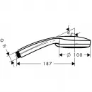 Ручной душ Hansgrohe Croma 100 Vario, ½’ 4jet 28535000