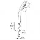 Душевой гарнитур Grohe Vitalio Joy Mono 27324000 1 режим, хром