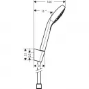 Душевой набор Hansgrohe Croma Select E Vario 1,25 м 26425400