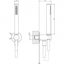 Душевой гарнитур Gessi Gessi316 54023#727 1 режим, латунь