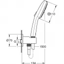 Душевой гарнитур Grohe Tempesta Cube 110 26910003 3 режима, хром