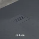 Душевой поддон из литьевого мрамора 150x90 см Radaway Kyntos F Anthracite HKF15090-64