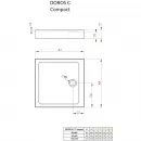 Акриловый поддон 80x80 см Radaway Doros C Compact SDRC8080-05