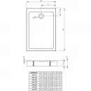 Акриловый поддон 120x70 см Radaway Doros F Compact Stone Anthracite SDRFP1270-05-64S