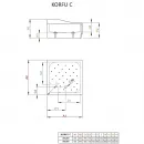 Акриловый поддон 90x90 см Radaway Korfu C 4C99400-03