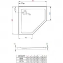 Акриловый поддон 100x100 см Radaway Doros PT Stone Anthracite SDRPT1010-01-64S