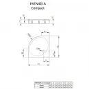 Акриловый поддон 80x80 см Radaway Patmos A Compact 4S88155-05