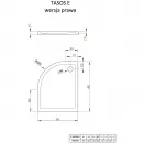 Акриловый поддон 100x80 см Radaway Tasos E STE1086-30R