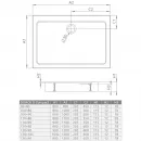 Акриловый поддон 100x90 см Radaway Doros D Compact Stone White SDRD1090-05-04S
