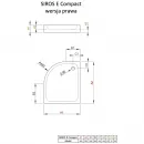 Акриловый поддон 90x80 см Radaway Siros E Compact SBE9817-1R
