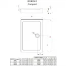 Акриловый поддон 110x90 см Radaway Doros D Compact SDRD1190-05