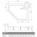 Акриловый поддон 100x90 см Radaway Doros PT E Compact SDRPTP1090-05R