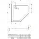 Акриловый поддон 100x100 см Radaway Doros PT Compact SDRPT1010-05