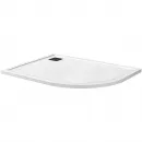 Душевой поддон BelBagno Uno TRAY-MR-UNO-RH-120/90-550-35-W-L-NO 120x90 см L, из литьевого мрамора, асимметричный, белый