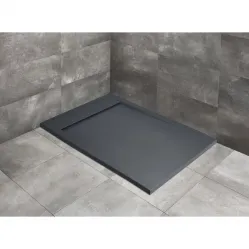 Душевой поддон из литьевого мрамора 150x80 см Radaway Teos F Anthracite HTF15080-64
