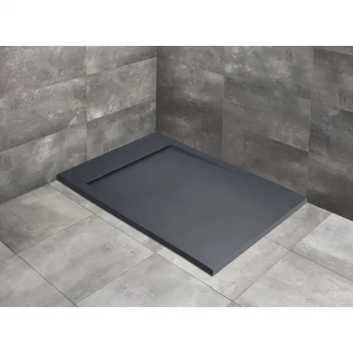 Душевой поддон из литьевого мрамора 150x80 см Radaway Teos F Anthracite HTF15080-64